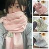 Korean Style Wool Tassel Scarves Solid Color Bear Shawl Fashion Winter Cashmere Scarf  Girls