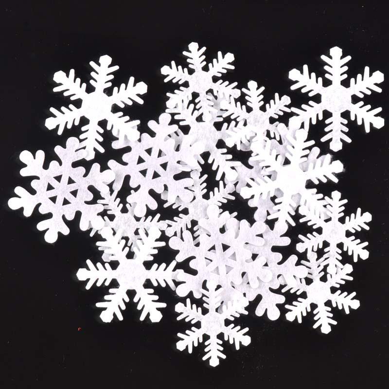 Mini White Snowflake Christmas Decoration Craft Materials (1-3cm)