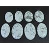 364Cts. Natural Howlite Oval Shape Cabachon Loose Gemstone 08 Pcs Lot C-2559