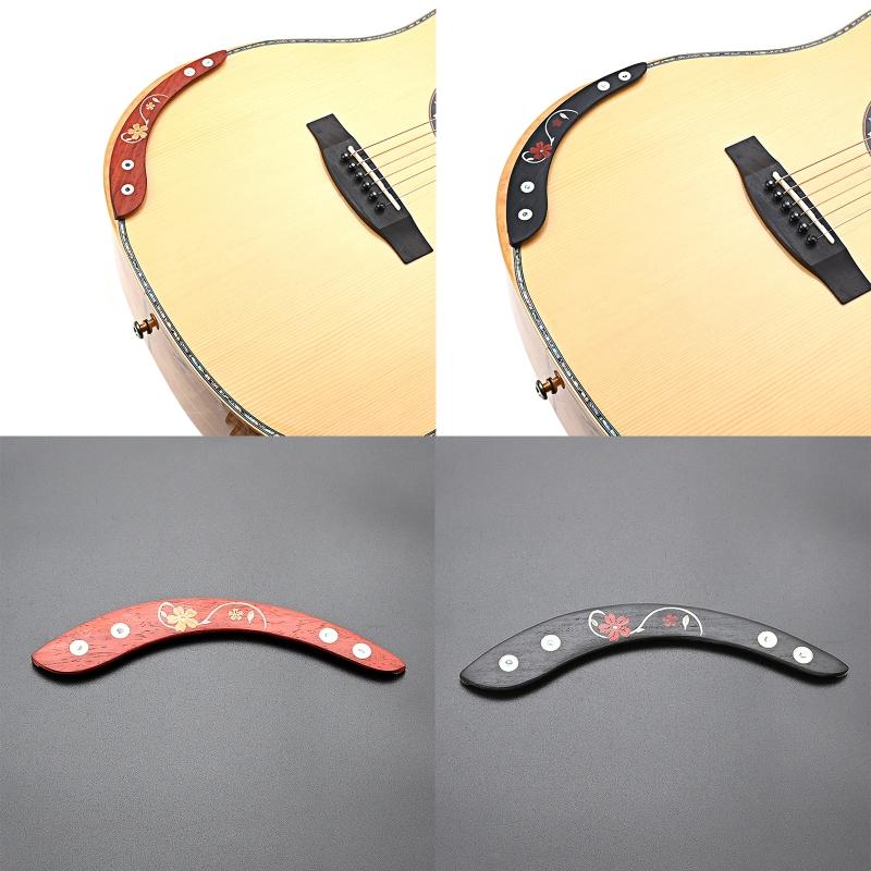 Acoustic Guitar Arm Rest Solid Wood Guitar Armrest Gauntlets for 39-41 inch Acoustic Guitar Replacement Parts Durable