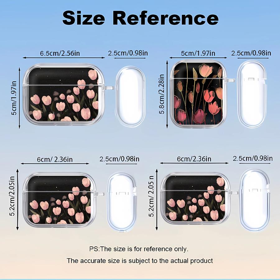 Cartoon Tulip Case For Airpods 3 Pro2 1 Pro Pro3 2 4 Clear Earphone Cases Cover
