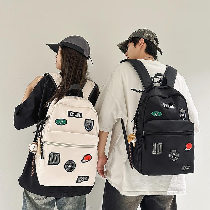 Print Student Schoolbag Unisex Lightweight Large Capacity Backpack