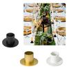 Portacandele a Cono in Metallo e Ferro Portacandele Retro per Tavolo da Pranzo Centrotavola Festa Matrimonio Decorazioni per la Casa