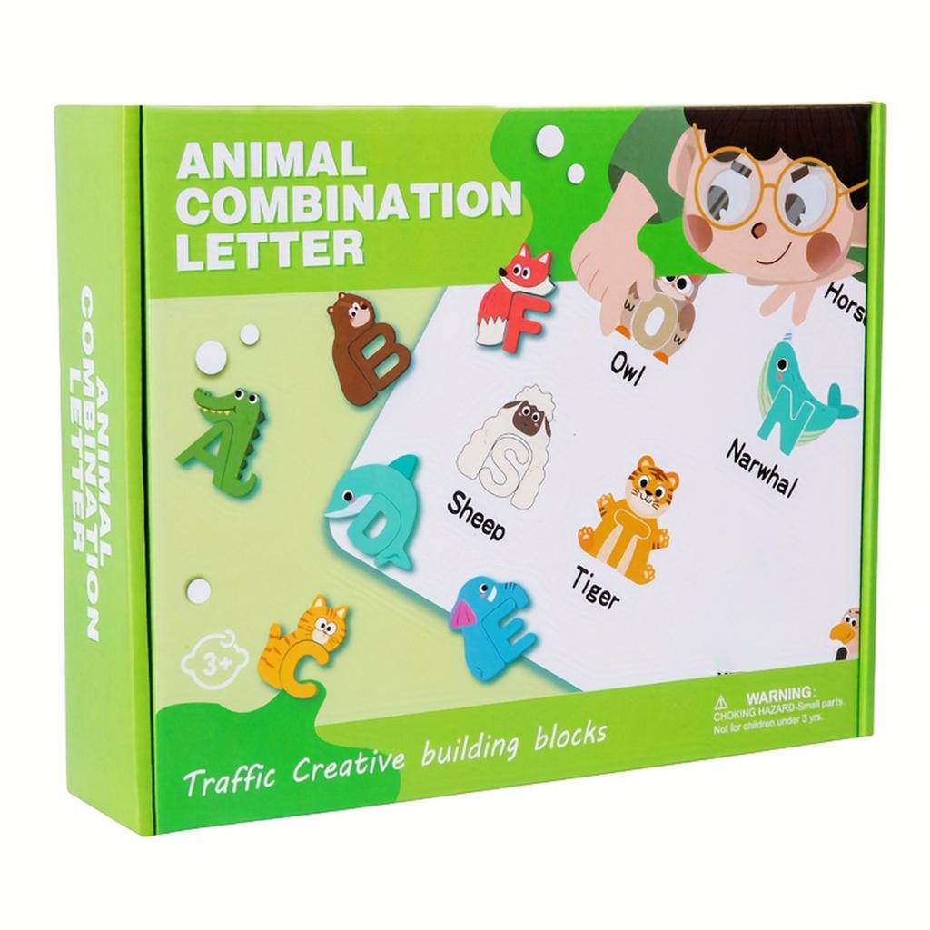 26 Letter Puzzle, Colorful Wooden Alphabet Block For Teens, Educational And Developmental Toy For Learning Colors, Shapes And Numbers, Educational Toy