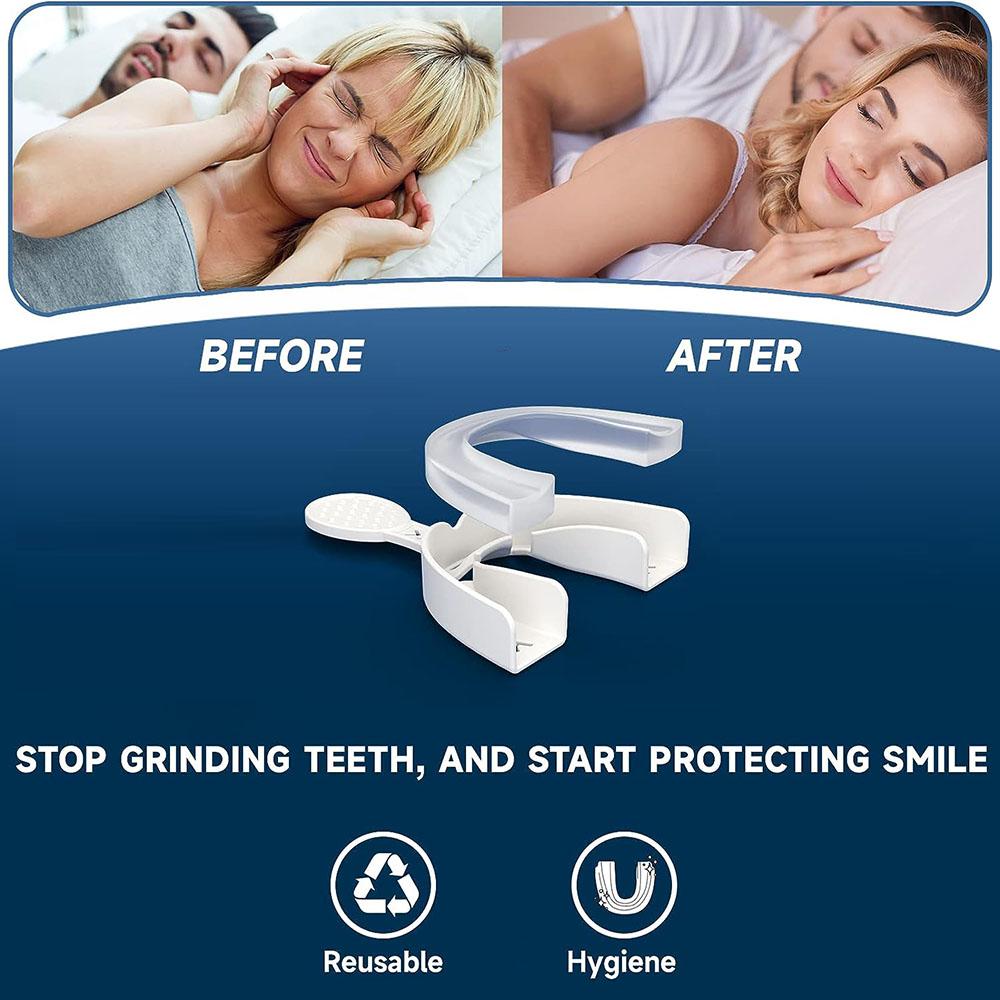 New Custom-Fit Moldable Dental Night Mouth Guard Set For Teeth Grinding Clenching