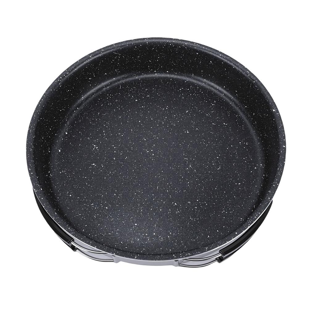Camping Frying Pan 22cm Non Stick Coating Foldable Handle Outdoor Skillet Cooking Pan for Gas Stove Induction Cooker