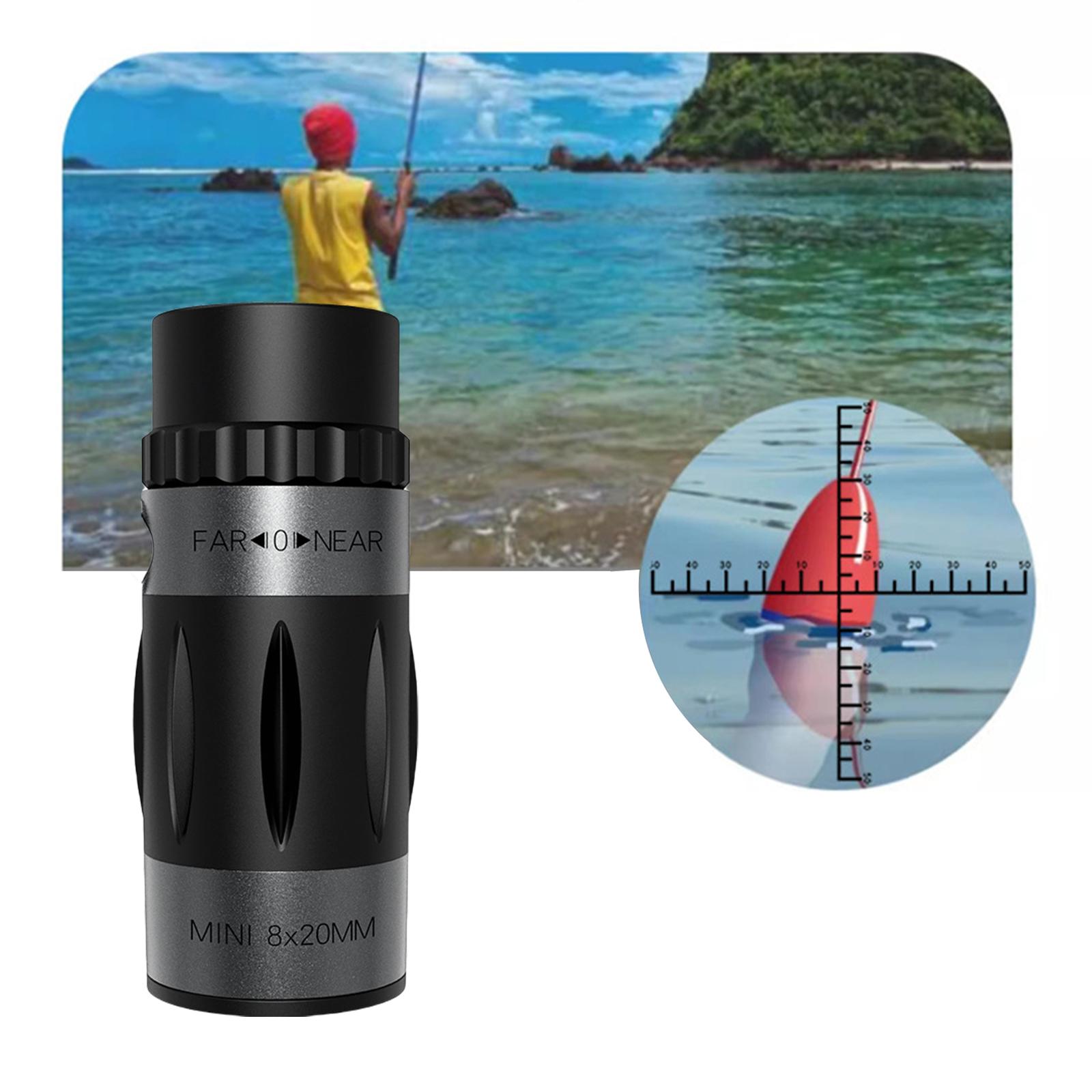 

Компактний міні-кишеньковий монокулярний телескоп 8x20 із перехресною шкалою, портативний приціл високої чіткості для пригод на природі