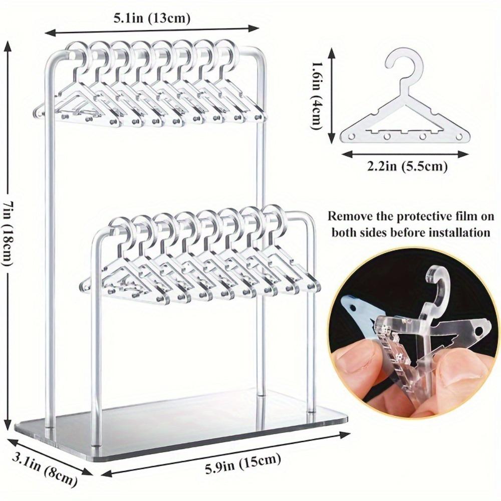 Detachable Dangle Earrings Display Racks Clothes Hanger Ear Studs Stand  Desktop Display