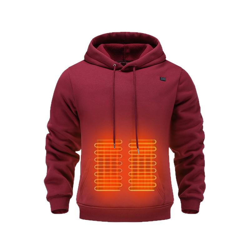 Men’s USB Heated Hoodie with Five-Zone, Three-Speed Temperature Control