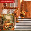 2D Flat - 2D Flat, Autumn Pumpkin, Autumn Farmer, Truck, Maple Leaf, Thanksgiving Garden Flag 1 (1)- Outdoor Garden Flag Double-Sided Home Decoration