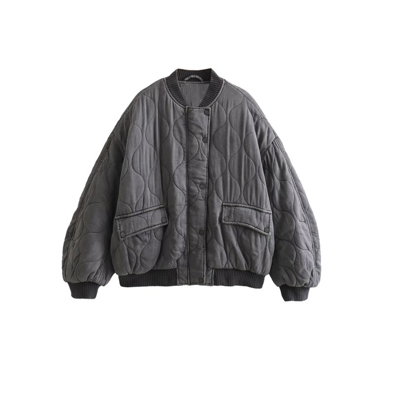 Kaslead New Arrival Women's Clothing Fashion Style Cotton-Padded Jacket Loose Pilot Jacket Outwear 4088243 802