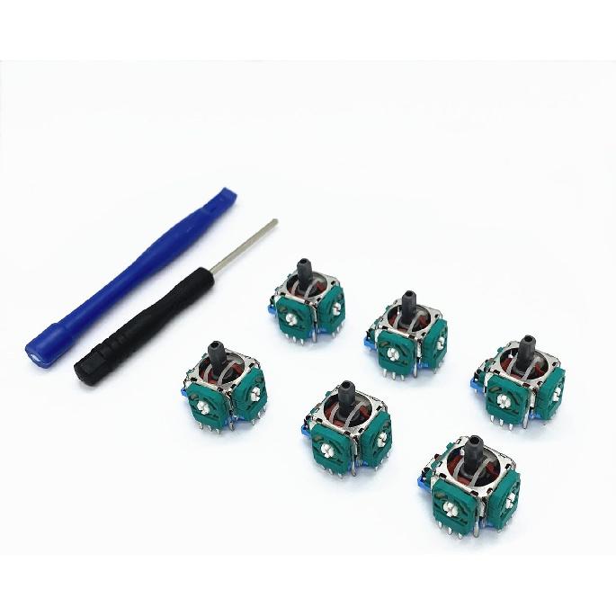 New Compatible 3D Analog Sensor Wheel Thumb Sticks Joystick Rocker Module Replacement for Sony PS5 Game Controller 6pcs
