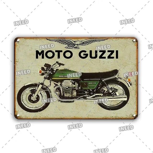 Vintage Motorcycle Metal Tin Sign Poster  Retro Wall Decor for Garage Home Room  INEED Metal Plate Accessories  Stickers