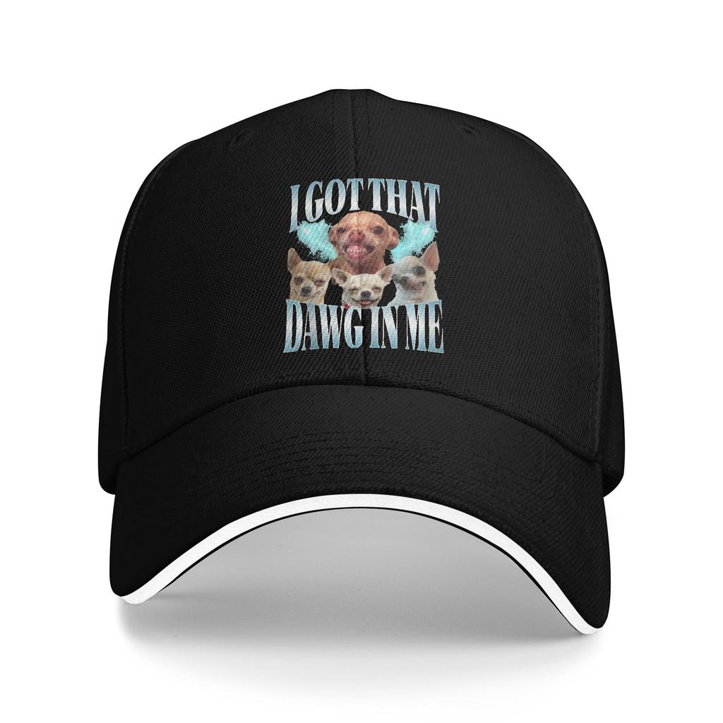 Summer I Got That Dawg In Me Funny Dog Chihuahua Lovers Funny Meme Baseball Cap Trendy Design Sun Trucker Hat Men Baseball Caps