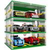 Celawork Building Blocks Garage DIY 3-Layer Showcase Car Parking Garage, Compatible Speed Champion Cars(Without Cars)