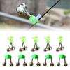Fishing Rod Bells Fishing Rings, 10Pcs Double Alarm Bells Fishing Bells Alarm for Night Fishing Fishing Rod Bites Alarm
