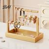 Hair Band Organizer Wooden Headband Holder Stand, Accessories Tray for Hairbands, Scrunchies, Wood Storage Rack Ties, Bows & Clips, Jewelry