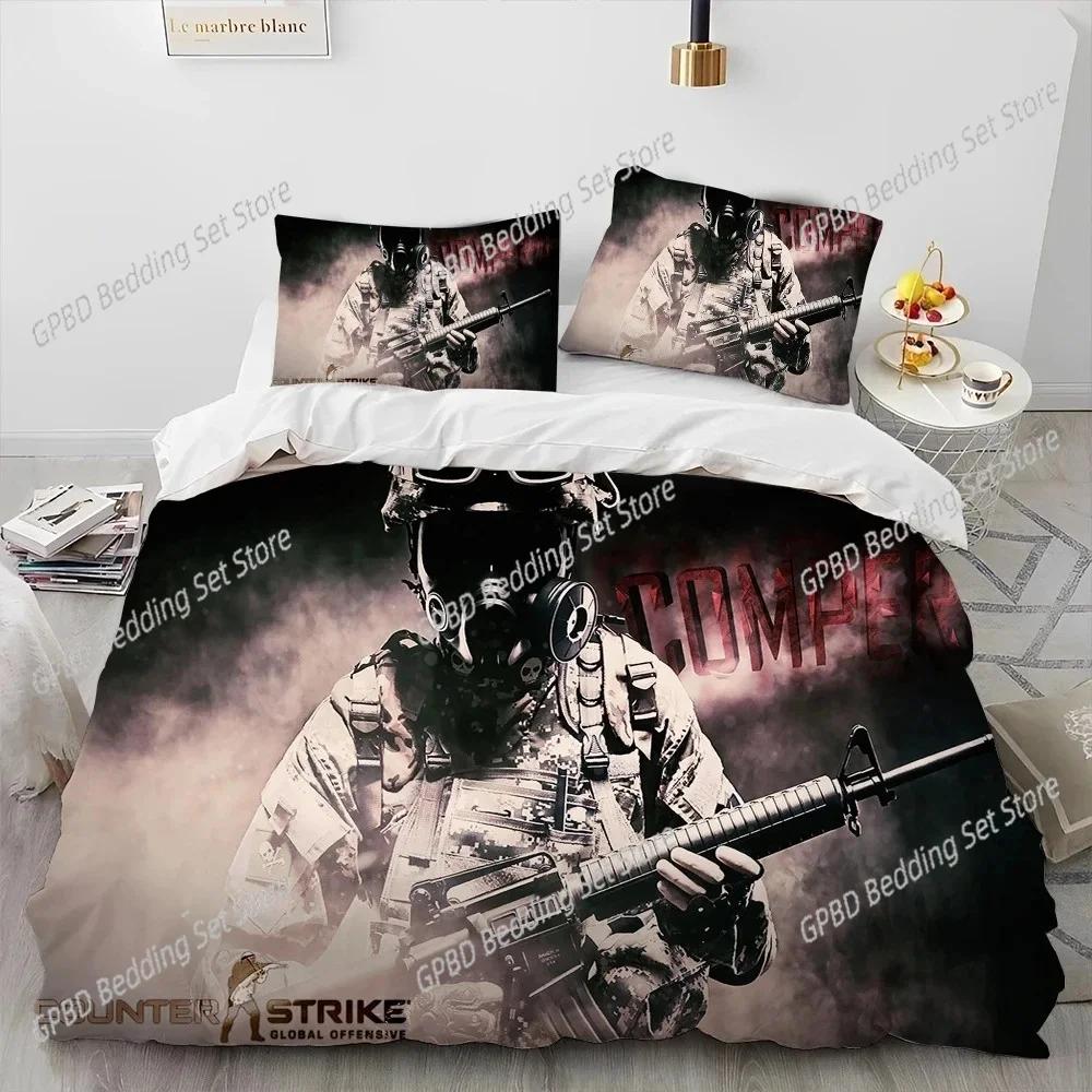 Comforter Cs Go Game Gamer Counter Strike Bedding Set Bedroom Soft Modern S Comefortable And
