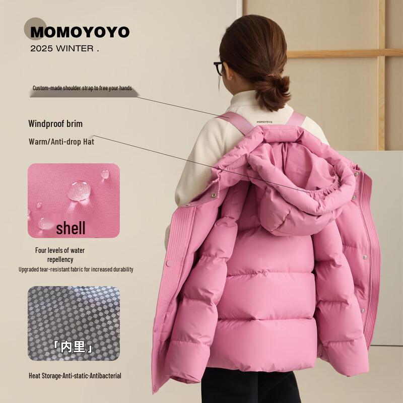 Kids  Hooded 90% White Duck Down Puffer Jacket 140