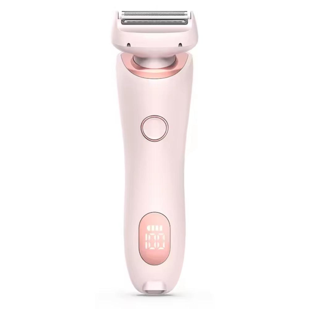 

Waterproof Multi-function Epilator Double Razor Head Women Hair Remover for 400mAh Private Area рожевий