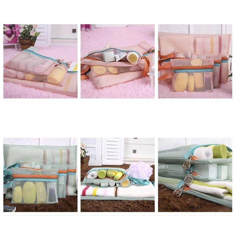 4Pcs Nylon Travel Storage Bag With Handle Toiletries Storage Bag Durable Underwear Storage Bags