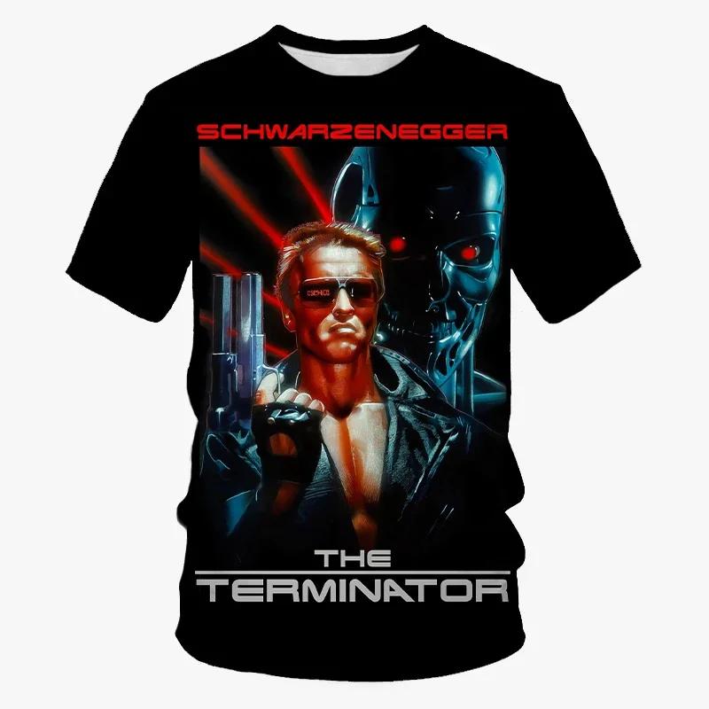 

Classic Movie Terminator 3D Printed T-shirt Summer Men s Outdoor Urban Fashion O-neck Top Street Harajuku Casual Short Sleeved Clothing XL
