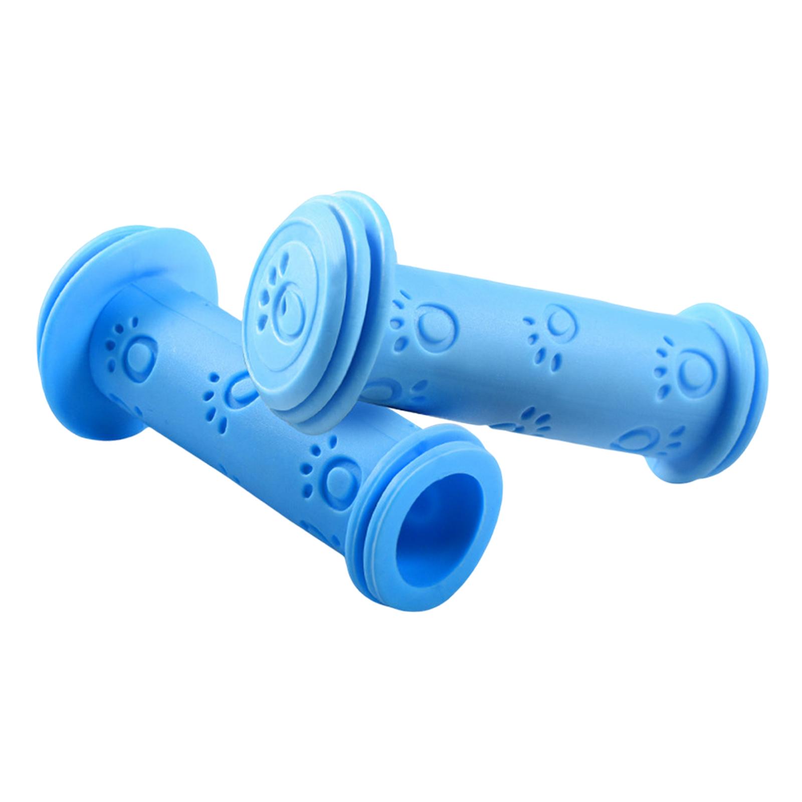Bike Handlebar Grips 22mm Comfortable Replacement Bike Handle Grips Bicycle Handlebar Grips for Kids Bike Tricycle Scooter Boys синий