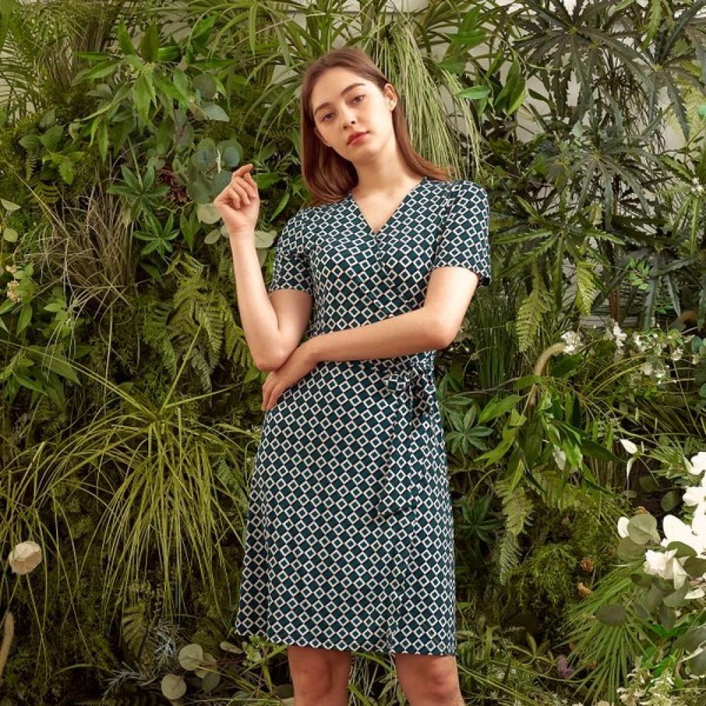 Lipbbam Creora Leoni Midi Wrap Dress Ldm03sg01
