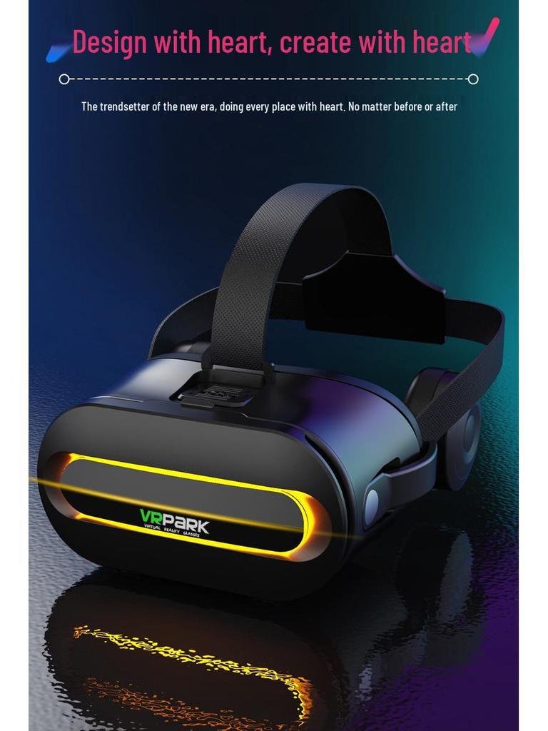 4K All-in-One VR Glasses with Bluetooth Headset for 3D Games and Movies