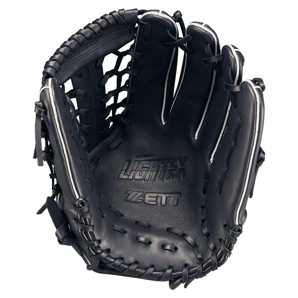 ZETT Luva Litex para Baseball e Softbol Preta BSGB3900L, para Arremessador Destro, (1900),