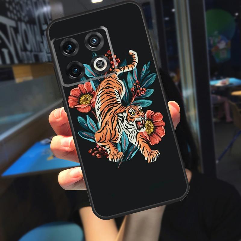 

Fashion Animal Tiger Art Funda For OnePlus 12R 13 R 12 11 9 10 Pro 8T 9RT 10T OnePlus Nord 4 CE 2 3 Lite N20 N30 Case OnePlus Nord CE3Lite