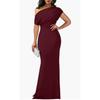 Frühlings Damen Elegantes Ärmelloses Schulterfreies Langes Formelles Partykleid