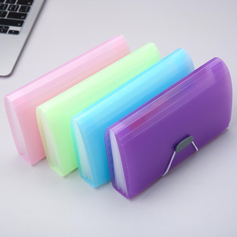 Candy Color A6 Mini 13-Pocket Accordion Document Holder