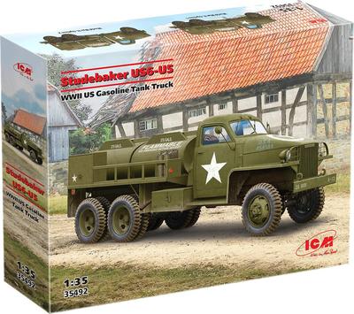 ICM American Studebaker Gasoline Truck Plastic Model 35492 1/35 US6-U5 (Military Vehicle)