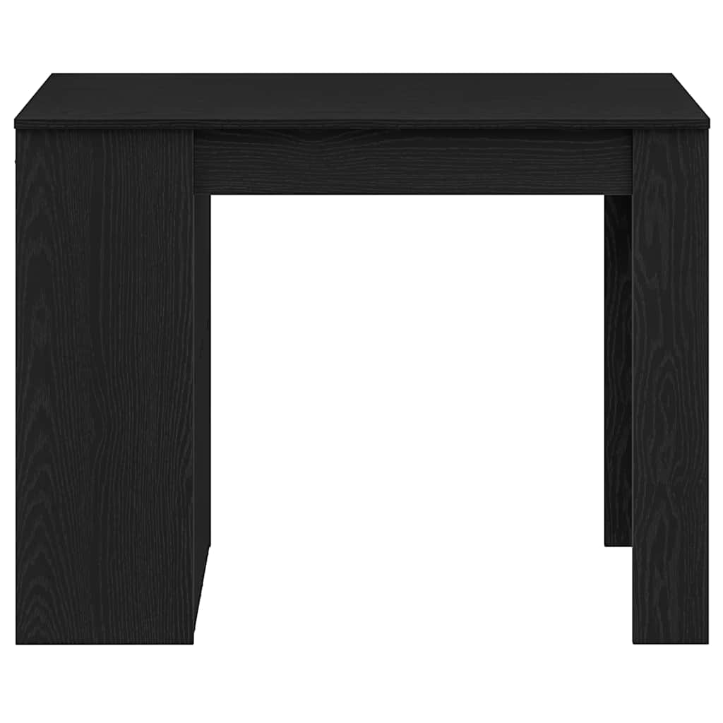 Vidaxl Desk With Drawer And Shelf, Black, 102X62X77.5 Cm