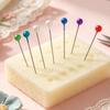 Sewing Pins 100 Piece 1.5in Pearlized Ball Head Quilting Straight Pins for Dressmaker DIY Crafts Jewelry Decoration Handmade
