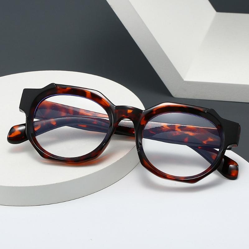 New Fashion Square Frame Reading Glasses Men and Women Fashion High-definition Anti-blue Light Glasses Presbyopia Glasses +4.0