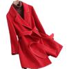 Korean-Style Woolen Coat: Women's 2025 Autumn/Winter Mid-Length Double-Sided Trendy Top