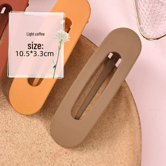 Morandi Large Hairpin: Korean Duckbill Claw Clip for Bangs and Updos