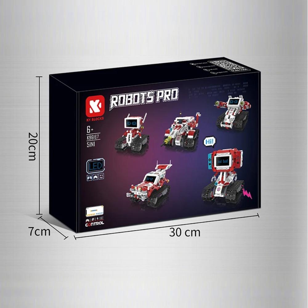 5 w 1 Zdalnie Sterowany Deformowany Robot Techniczne Klocki Budowlane Samochód Miasto Aplikacja RC Pojazd Czołg Klocki Zabawki dla Dzieci STEM DIY Prezenty