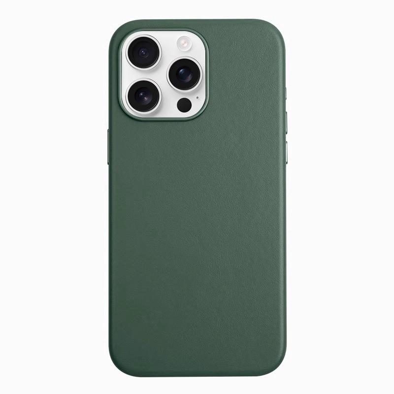 Magnetic Phone Case IPhone 17 16 15 With MagSafe Compatible Leather Back Cover Shockproof Slim Design