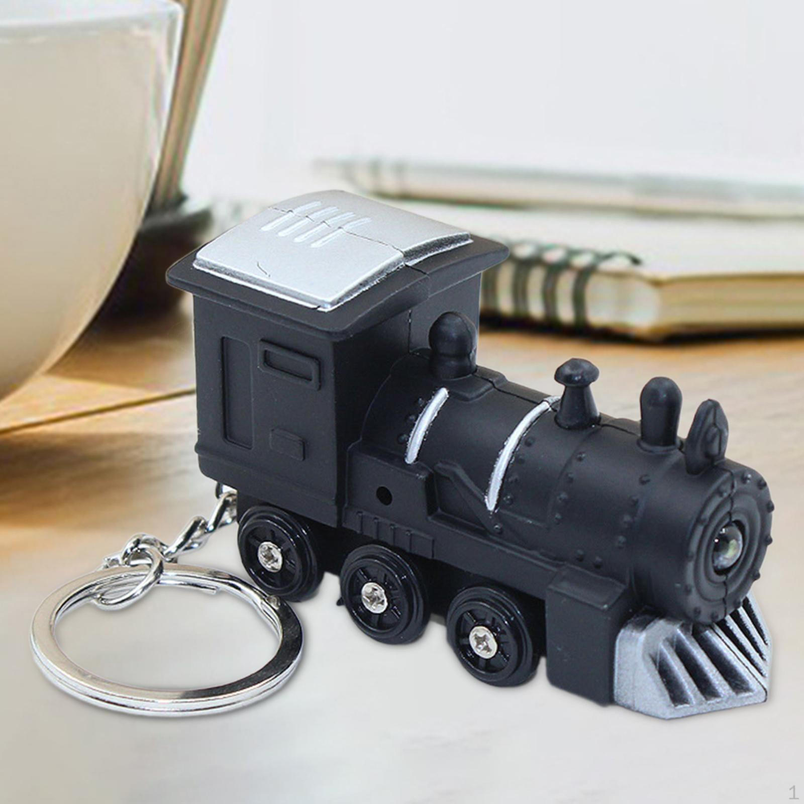 

Брелок-поезд с подсветкой — уникальный светодиодный аксессуар для сумки для особых случаев чёрный