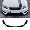 Car Front Bumper Lip Spoiler For Leon MK3.5 2017-2019 Front Bumper Protector Lower Blade Splitter Car Styling