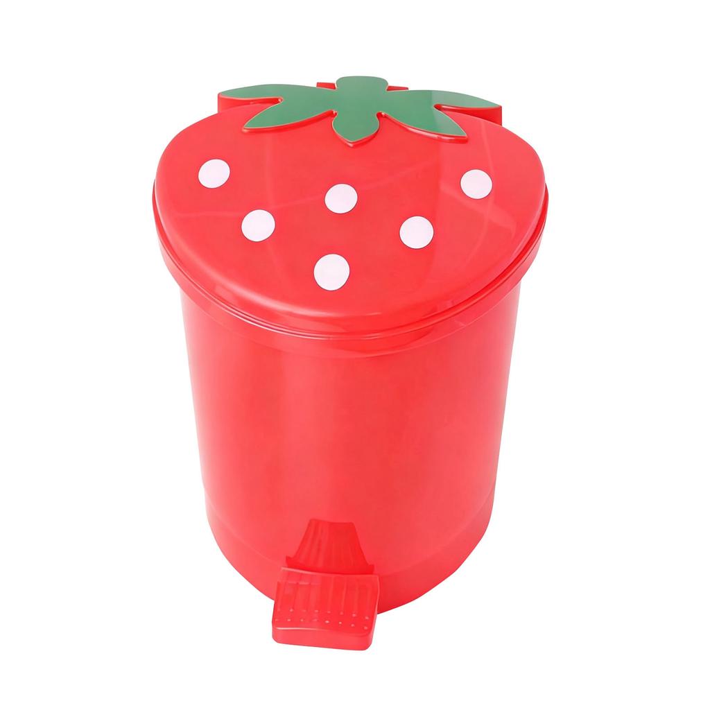 Cartoon Car Strawberry Bucket, Plastic Bucket, Desktop Trash Can, Household Kitchen And Living Room Storage Bucket, Wastebasket.