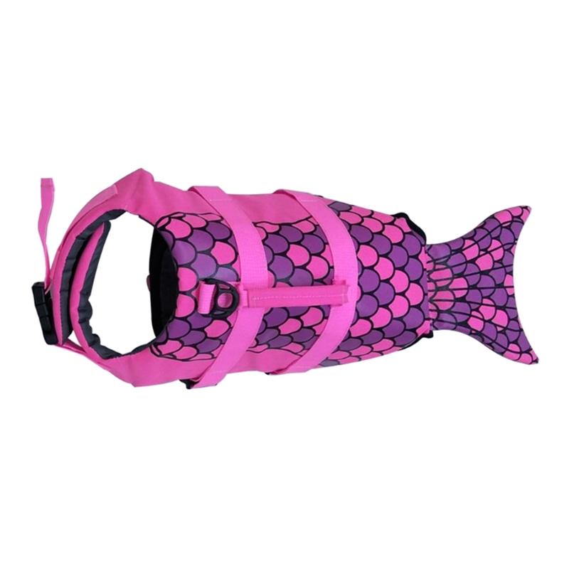 

Outdoor Activity Pet Lifejackets Cute Dog Life Vest Highly Buoyancy Coat for Pet L рожевий червоний колір