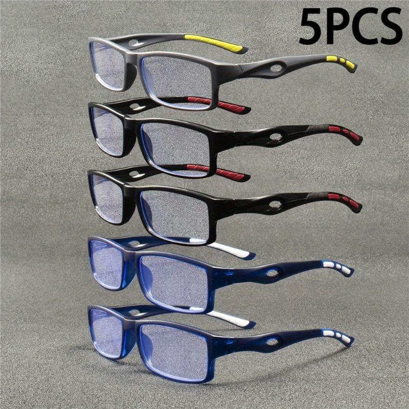 5PCS New Anti Blue Light Reading Glasses for Men Women Sports Leisure Fashion Retro Reading Glasses