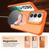 KEYSION Matte Skin Feel Lens Stand Phone Case for Magsafe for Xiaomi POCO M8s 5G Magnetic Shockproof Cover for POCO M8S 5G