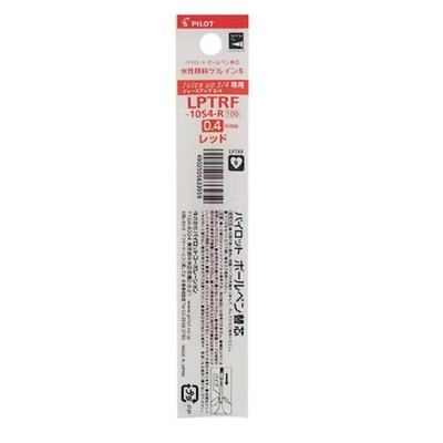 Pilot Juice Up 3 4 Ballpoint Pen of & Refills, 0.4mm, Red, LPTRF-10S4-R (Set 5)