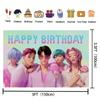 Kpop Demons Hunters Saja băieți ziua de naștere fotografie fundal fete băieți fericit ziua de naștere fundal fotografie recuzită