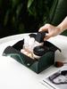 Nordic PU Leather  Tissue Box holder Car Tissue Case Living Room Pumping Paper Storage box Napkin Holder Desktop Napkin Holder